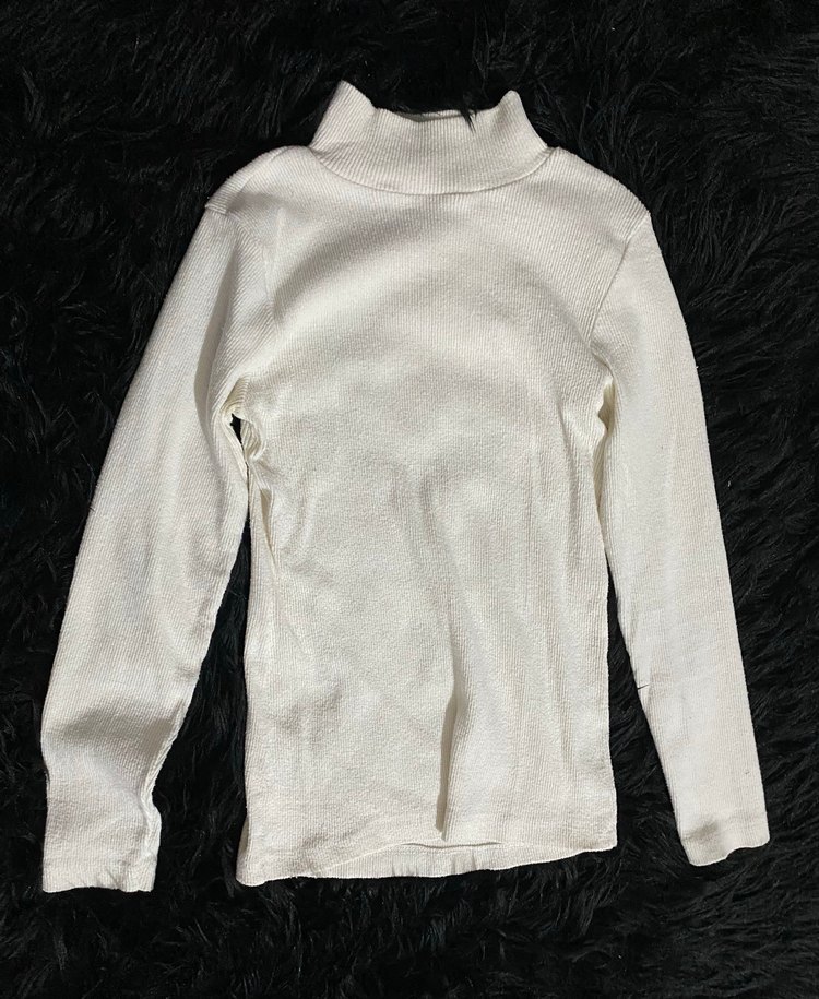 Bej Yarım Balıkçı Yaka Kadın Triko - Görsel 2