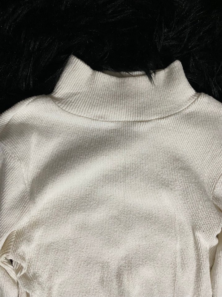 Bej Yarım Balıkçı Yaka Kadın Triko - Görsel 4