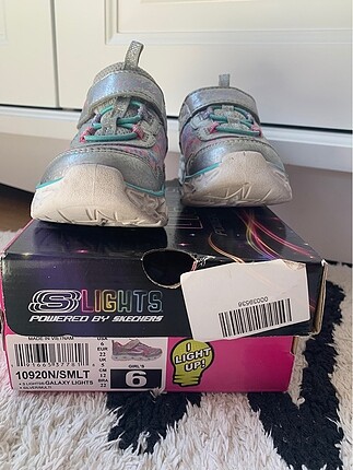 Sketchers Bebek 22 numara ışıklı spor ayakkabı
