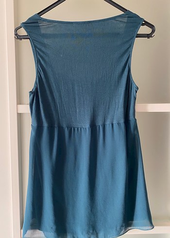 Calzedonia Mavi Pliseli Bohem Üst