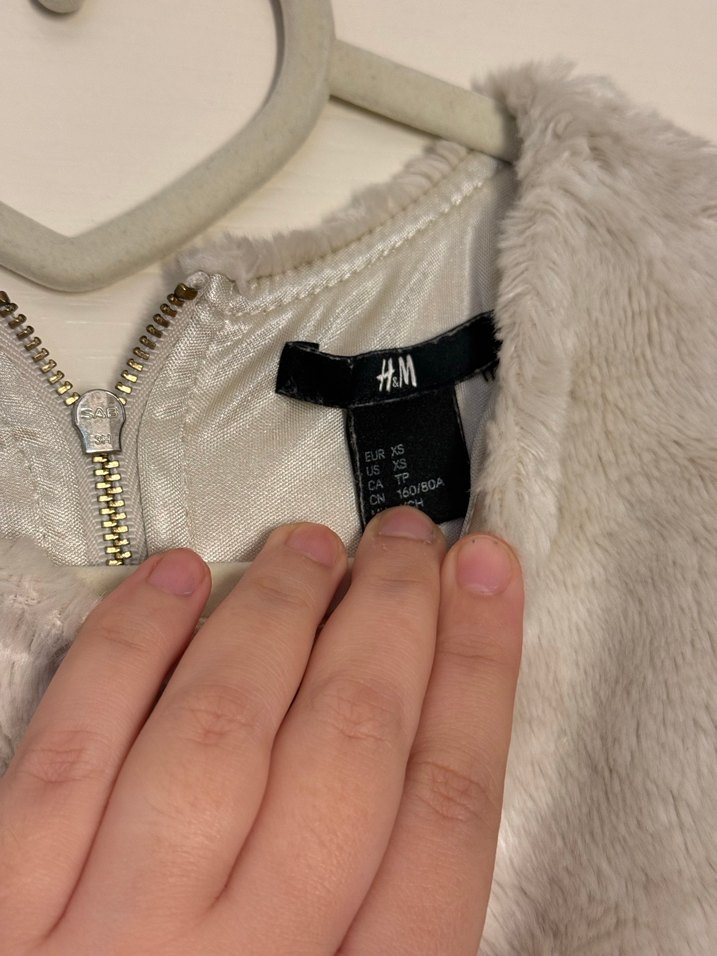 Krem Kısa Kollu Kadın Suni Kürk Üst - Görsel 2