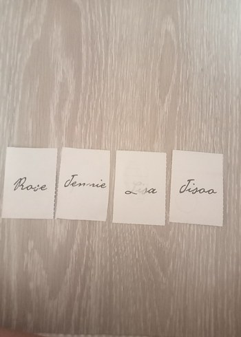 4'lü Blackpink isimli kart - Görsel 2