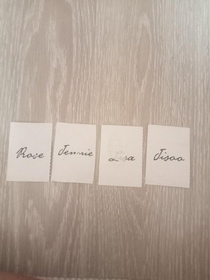 4'lü Blackpink isimli kart - Görsel 2