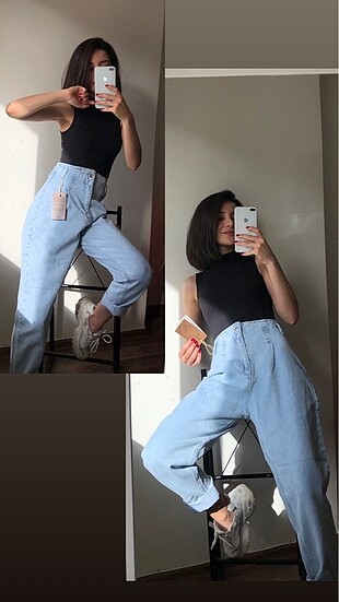 Yüksek bel jeans