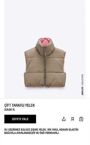 Zara model yelek
