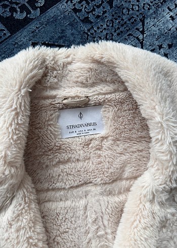 Kürklü Bej Deri Kadın Ceket - Görsel 2