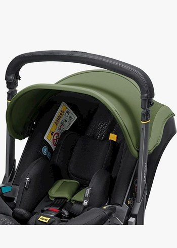 Koyu Yeşil Bebek Arabası ve Oto Koltuğu Seti - Görsel 5