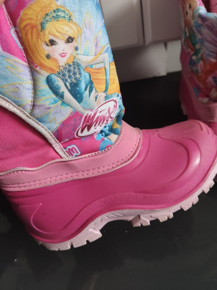 Kız Çocuk Pembe Baskılı Cırt Cırtlı Spor Ayakkabı - Görsel 2