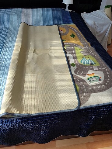 Beden gri Renk Ikea çocuk odası halısı