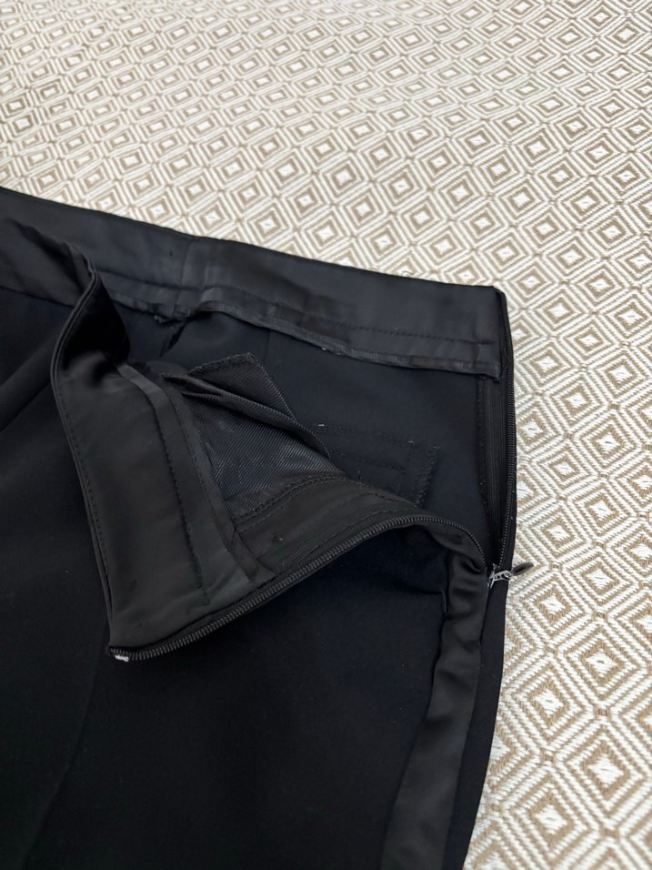 Siyahi  Kadın Kumaş Pantolon - Görsel 4