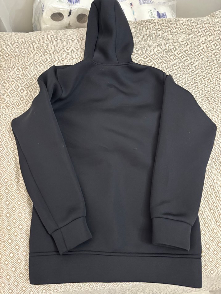 Siyah Fermuarlı Kapüşonlu Erkek Sweatshirt - Görsel 5