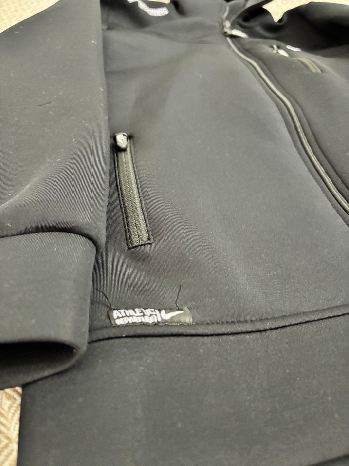 Siyah Fermuarlı Kapüşonlu Erkek Sweatshirt - Görsel 2