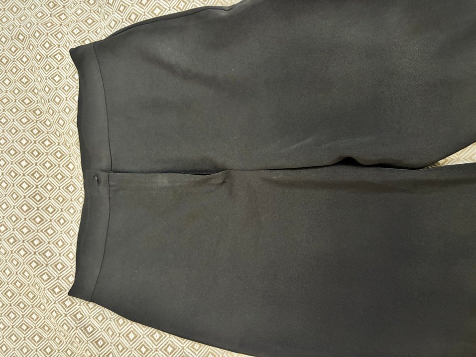 Kürk Detaylı Siyah Kadın Kumaş Pantolon - Görsel 3