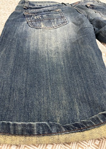 Dar kesim Kot Şort - Görsel 5