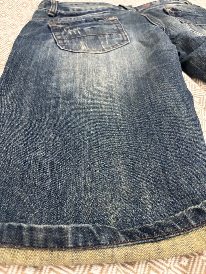 Dar kesim Kot Şort - Görsel 5