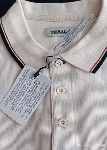 Standart Beden Beden beyaz Renk Erkek Beyaz Uzun Kollu Polo Yaka T-shirt