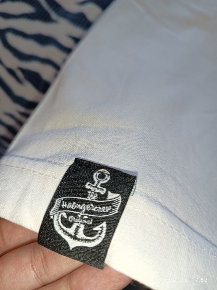 Baskılı Beyaz Pamuklu Kısa Kollu - Görsel 4