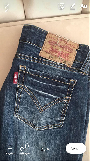 28 Beden mavi Renk Levis jean