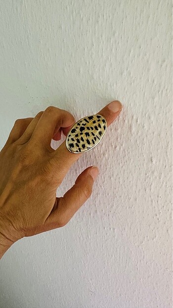  Beden Leoper desenli yüzük