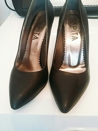 siyah süet stiletto