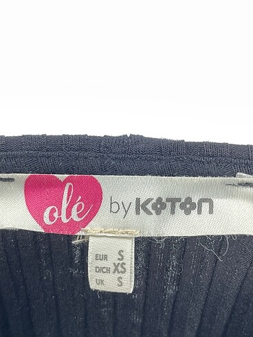 s Beden siyah Renk Koton Bluz %70 İndirimli.