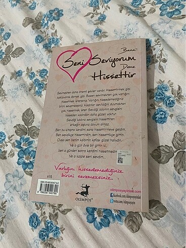 Bana seni seviyorum deme hissettir kitap
