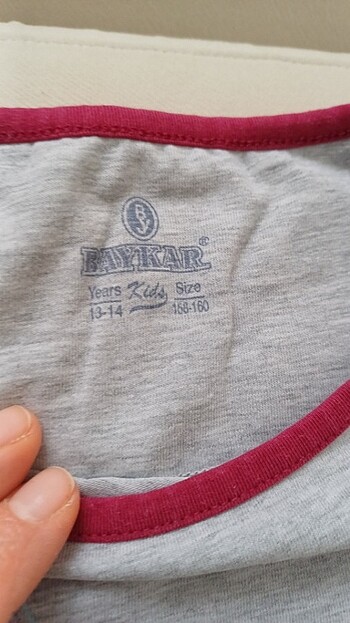 13-14 Yaş Beden bordo Renk Pijama takimi 