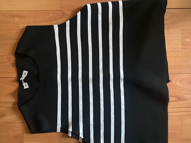 s Beden siyah Renk Zara marka yumuşak örme triko crop