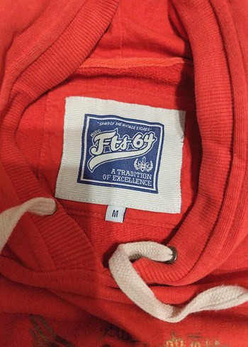 Kırmızı Kapüşonlu Kadın Sweatshirt - Görsel 3