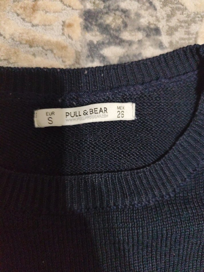 Lacivert Örme LA Baskılı Kadın Sweatshirt - Görsel 5