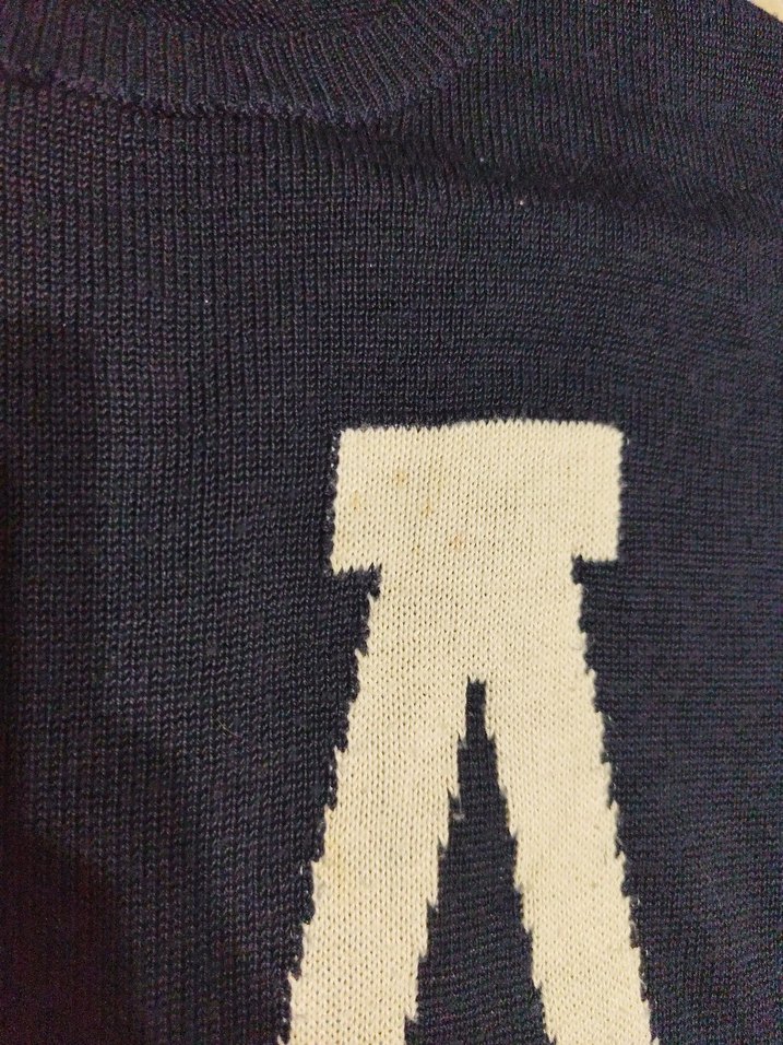 Lacivert Örme LA Baskılı Kadın Sweatshirt - Görsel 4