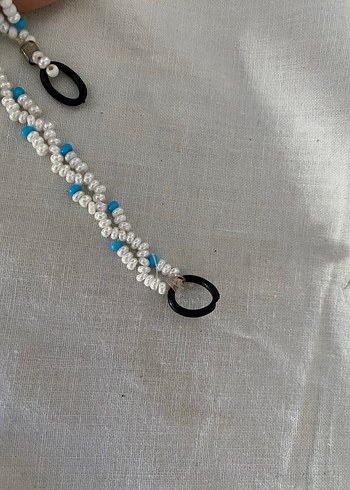 Boncuklu Turkuaz Kadın El Zinciri - Görsel 3