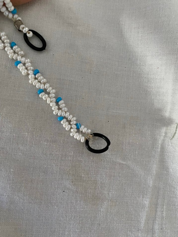 Boncuklu Turkuaz Kadın El Zinciri - Görsel 3