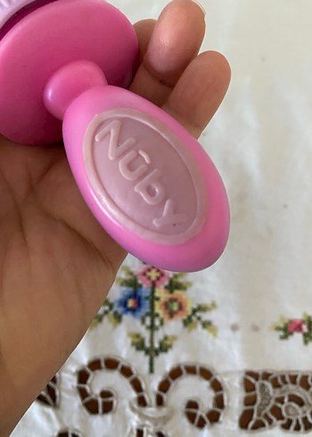 Mavi Pastel Bebek Biberonu ve Meyve Emziği - Görsel 5