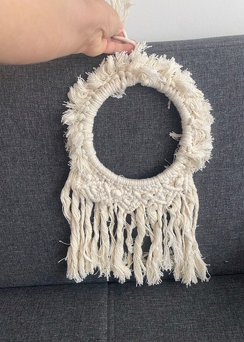 Makrome  Bej Renk dekorluk - Görsel 2