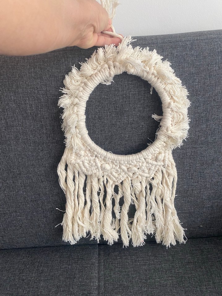 Makrome  Bej Renk dekorluk - Görsel 2