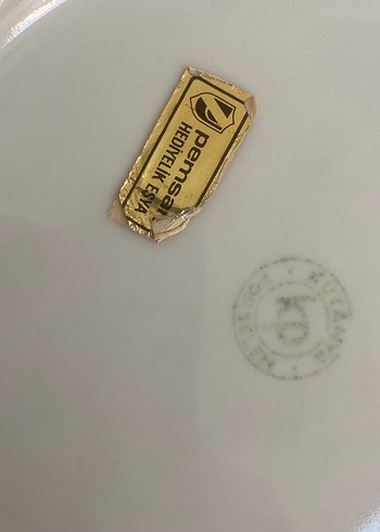 Koyu Mavi Çiçek Desenli Tabak - Görsel 10