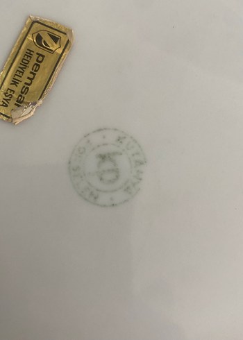 Koyu Mavi Çiçek Desenli Tabak - Görsel 9