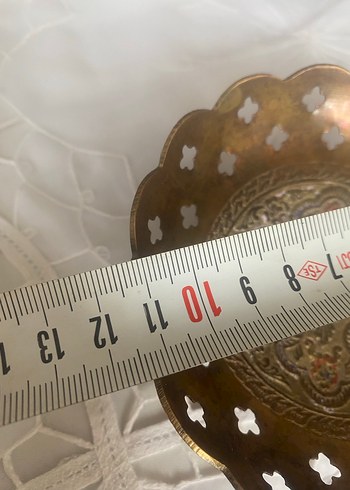 İşlemeli Bej Klasik Tabak - Görsel 6