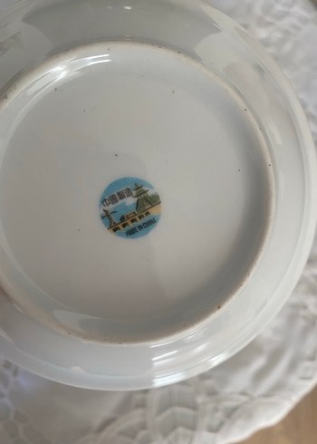 Beyaz Çiçekli 4'lü Yemek Tabağı Seti - Görsel 4