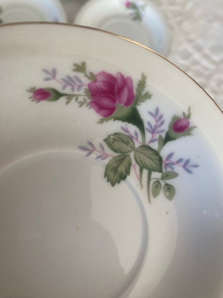 Beyaz Çiçekli 4'lü Yemek Tabağı Seti - Görsel 3