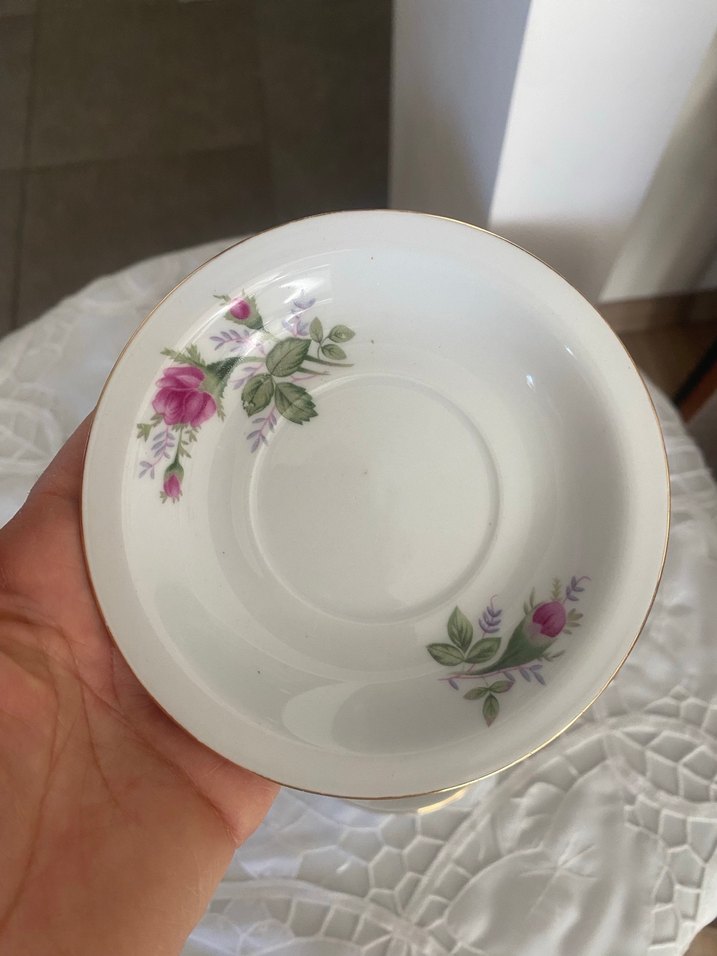 Beyaz Çiçekli 4'lü Yemek Tabağı Seti - Görsel 2