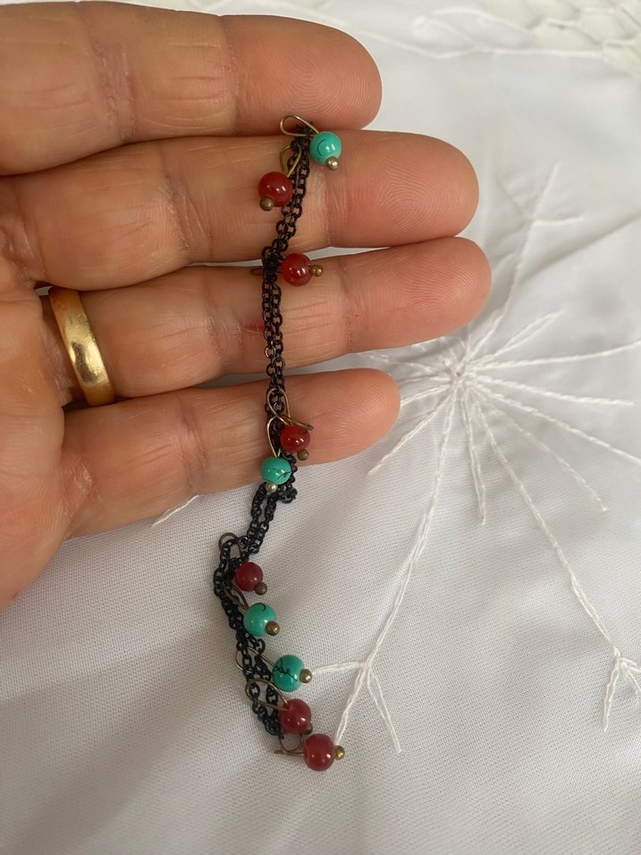Boncuklu Çok Renkli Kadın El Zinciri - Görsel 3