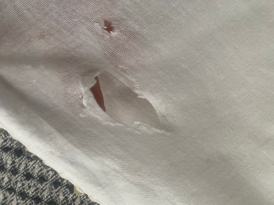 Fırfırlı Beyaz Bohem Kadın Fular - Görsel 2