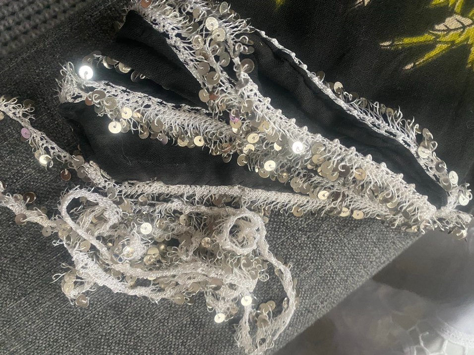 Dantel Detaylı Bohem Kadın Fular - Görsel 2