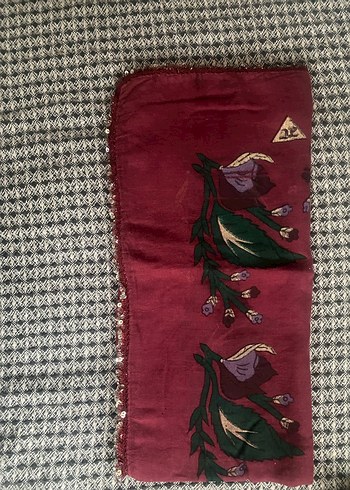 Bordo Bohem Kadın Şal - Görsel 2