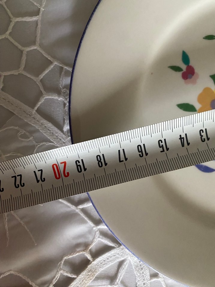 Pastel Çiçekli Beyaz Yemek Tabağı Seti - Görsel 5