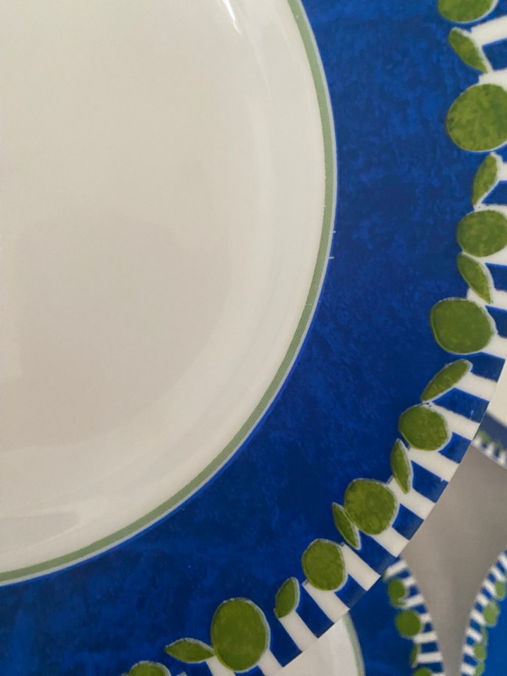 Mavi Desenli Yemek Tabağı Seti - Görsel 3