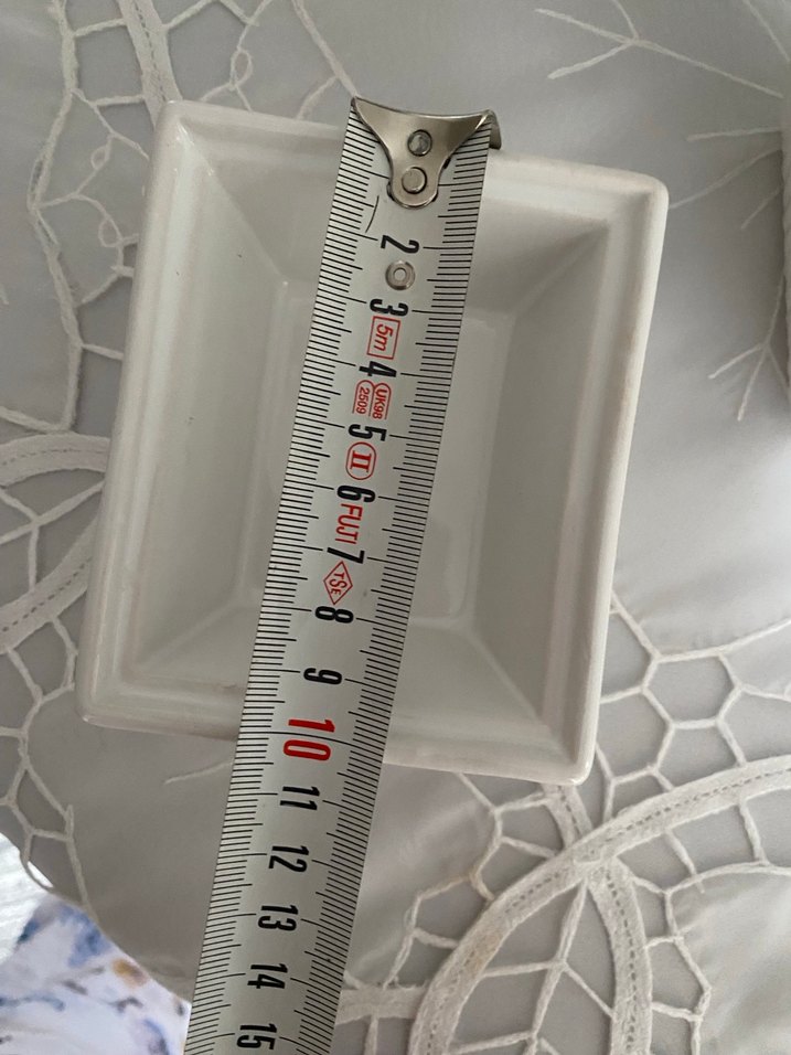 Beyaz Seramik Kare Yemek Kapları - Görsel 5