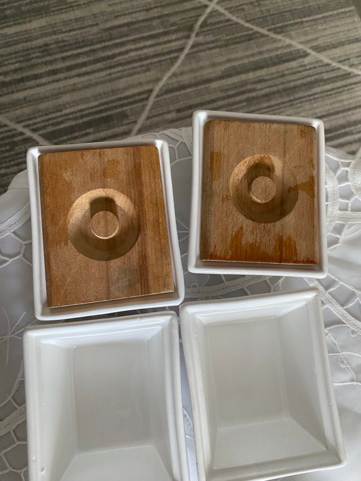 Beyaz Seramik Kare Yemek Kapları - Görsel 4